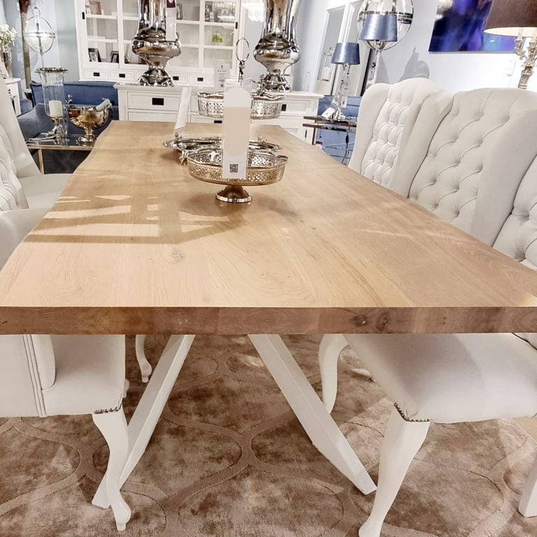 LISON-Table bois de salle à manger240 cm en Hêtre massif