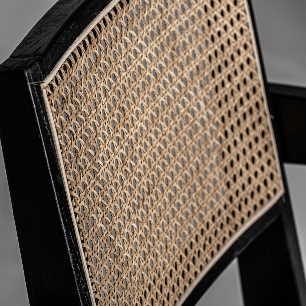 CIEZA-Chaise Noir en Orme Massif – Image 8