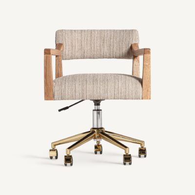 ORSAY-Chaise De Bureau Chêne Massif et Lin